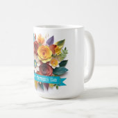 折り紙スタイルフローラ母の日 コーヒーマグカップ (正面右)