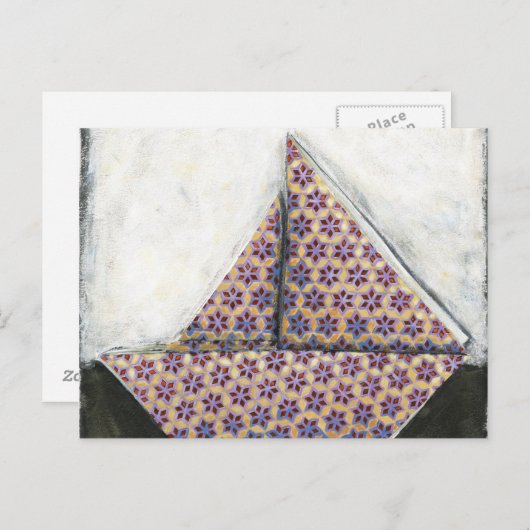 折り紙セイボートオンスターデザイン紙 ポストカード (正面/裏面)