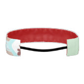 折り紙チンツ(L)ほこりっぽいピンクブルーブラウンホワイト アスレチックヘッドバンド (裏面)