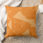 折り紙チンツ(L)オレンジフィズ クッション (ブランケット)