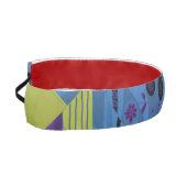 折り紙チンツ(L)ブルーインディゴオリーブブラック アスレチックヘッドバンド (左)