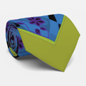 折り紙チンツ(L)ブルーインディゴオリーブブラック ネクタイ (ロール)