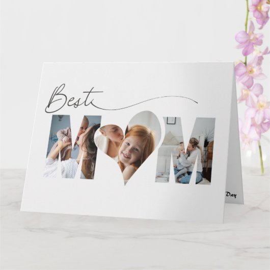 折り紙ハートのママ 母の日 カード (蘭)