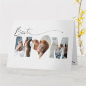 折り紙ハートのママ 母の日 カード (黄色い花)