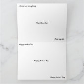 折り紙ハートのママ 母の日 カード (内部)