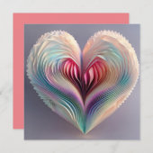 折り紙ハート シーズンカード (正面/裏面)