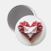 折り紙ハート マグネット (正面/裏面)