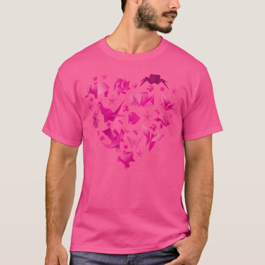 折り紙ハート Tシャツ (正面)