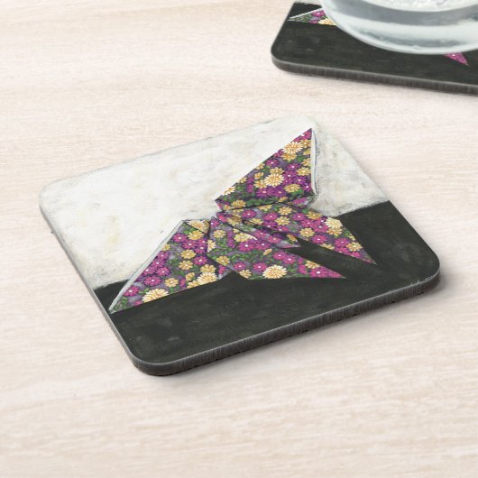 折り紙バタフライオンフローラ紙 コースター (左側)