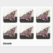 折り紙バタフライオンフローラ紙 スクエアシール (シート)