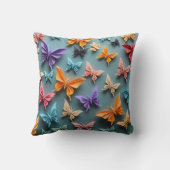 折り紙バタフライ模様 クッション (裏面)