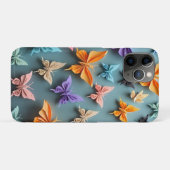 折り紙バタフライ模様 Case-Mate iPhoneケース (裏面(横))
