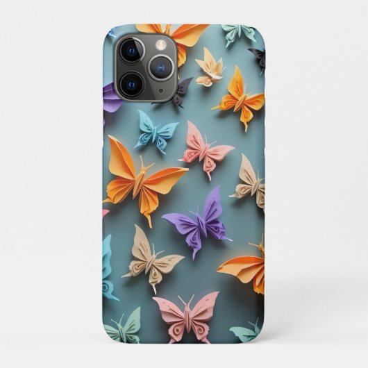 折り紙バタフライ模様 Case-Mate iPhoneケース (裏)