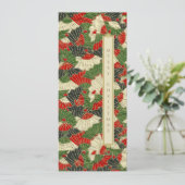 折り紙パター日本のンのクリスマスホリデーカード カード (スタンド正面)