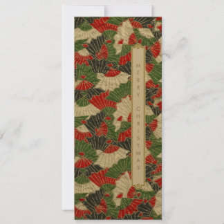 折り紙パター日本のンのクリスマスホリデーカード カード