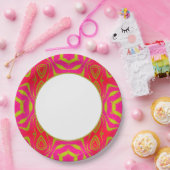 折り紙ピンク金ゴールド食器 ペーパープレート (パーティー)