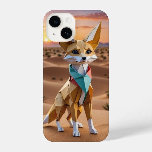折り紙フェネクフォックス iPhoneケース (裏面)