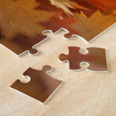 折り紙ヘッジホッグおもしろい季節秋 ジグソーパズル (側面)