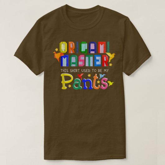 折り紙マスター紙折り畳みアート日本の文化 Tシャツ (デザイン正面)