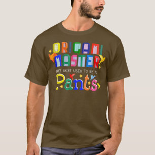 折り紙マスター紙折り畳みアート日本の文化 Tシャツ