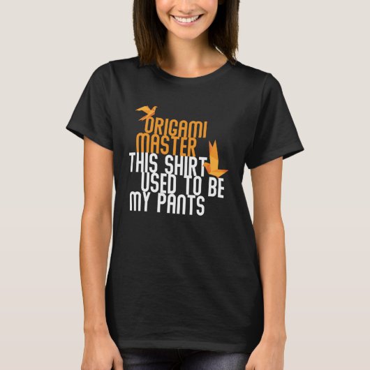 折り紙マスター紙折り畳み技術 Tシャツ (正面)