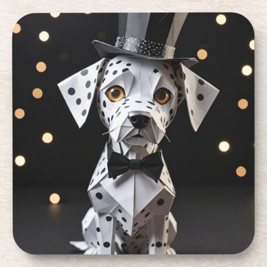 折り紙ミニダルマファンシーーチ コースター (正面)