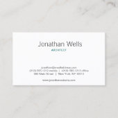 折り紙モダンクレーンロゴ 名刺 (正面)