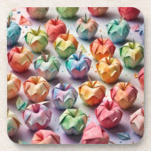 折り紙リンゴ コースター (正面)