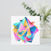 折り紙万華鏡の招待状 招待状 (スタンド正面)