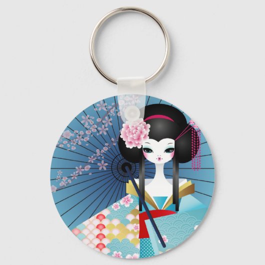 折り紙人形キーチェーン キーホルダー (正面)