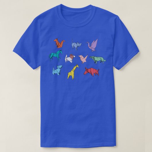折り紙動物 Tシャツ (デザイン正面)