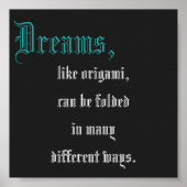 折り紙引用文ミニ ポスター (正面)