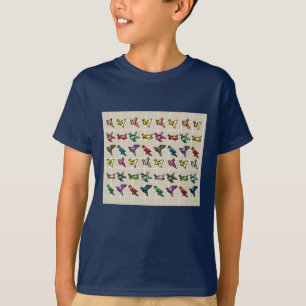 折り紙折り畳み紙アート Tシャツ