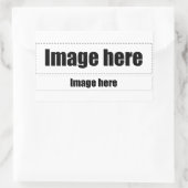 折り紙文字 長方形シール (バッグ)