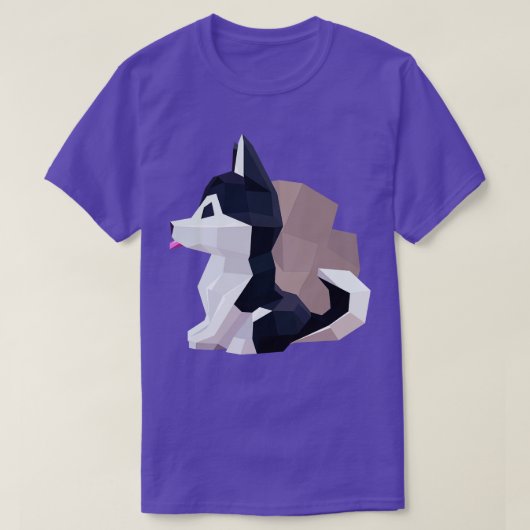 折り紙犬 Tシャツ (デザイン正面)