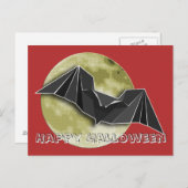 折り紙紙こうもりフルブルー/イエロー/ブラウンムーン ポストカード (正面/裏面)