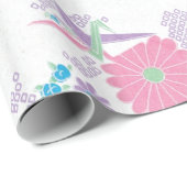 折り紙紙クレーン及び花巻き紙 ラッピングペーパー (ロールコーナー)