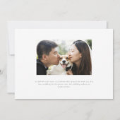 折り紙紙ク結婚レーン セーブザデート (裏面)