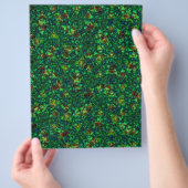 折り紙紙グリーンマルーンカスタマイズ可能なホビーアート チラシ (手)