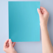 折り紙紙シアンブラックカスタマイズ可能なホビーアート チラシ (手)