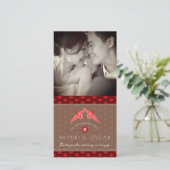 折り紙紙ツルのホタテ結婚ィ・アジアの写真 サンキューカード (スタンド正面)