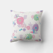 折り紙紙鶴と花角枕 クッション (裏面)