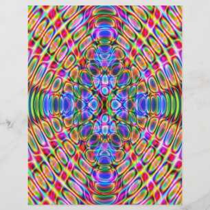 折り紙紙、抽象芸術、バックカラーの反転！ チラシ