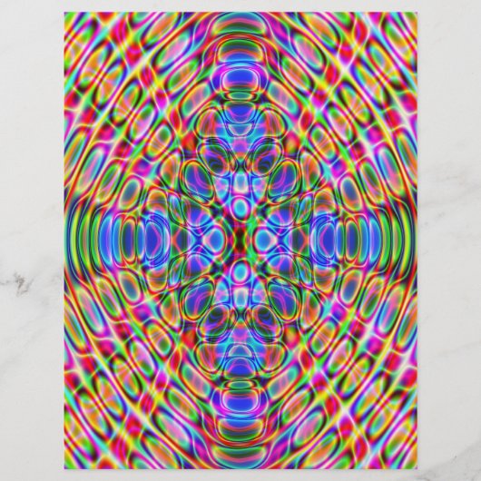 折り紙紙、抽象芸術、バックカラーの反転！ チラシ (正面)