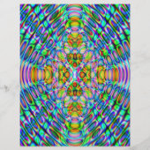 折り紙紙、抽象芸術、バックカラーの反転！ チラシ (裏面)