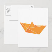 折り紙舟 ポストカード (正面/裏面)