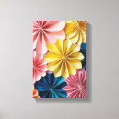 折り紙花 キャンバスプリント (正面)