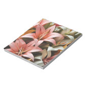 折り紙芸術開花のエレガンス：ユリの交響曲 ノートパッド (回転)