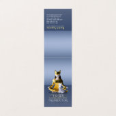 折り紙金ゴールドめい想ヨガの女性価格表 名刺 (外部フラット)