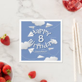 折り紙飛行機の誕生日 スタンダードカクテルナプキン (インサイチュ)